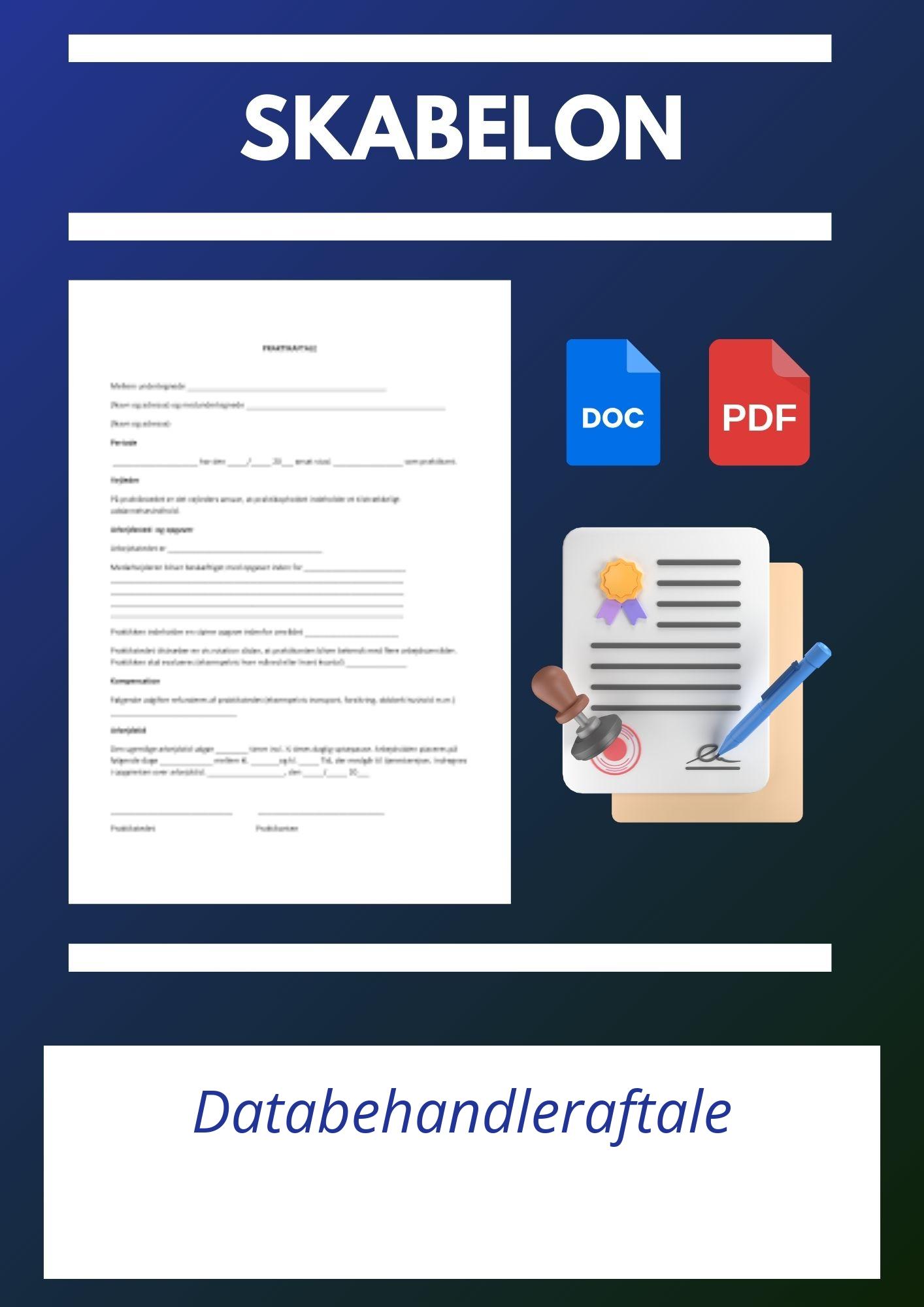 Databehandleraftale Skabelon