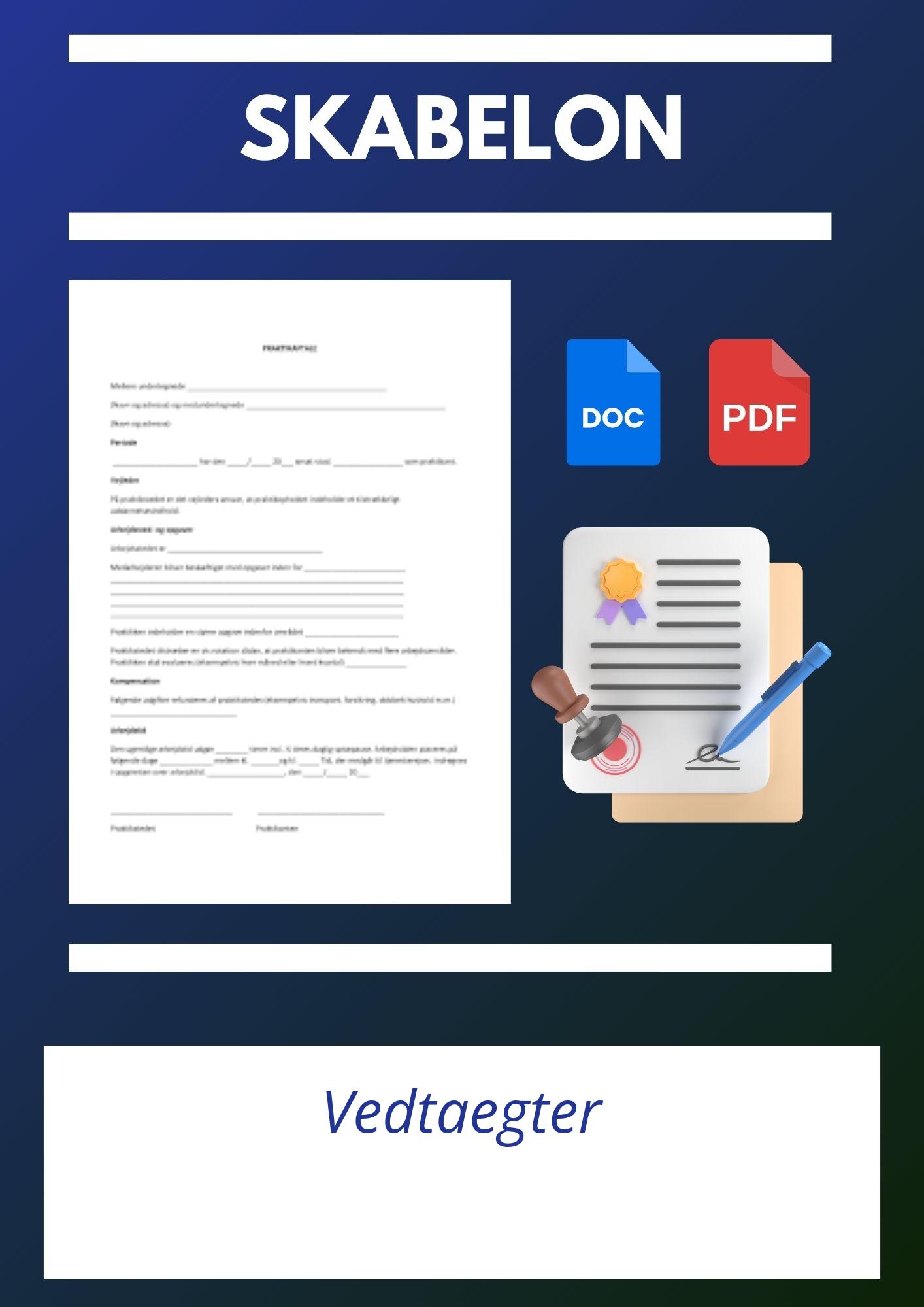Vedtægter Skabelon